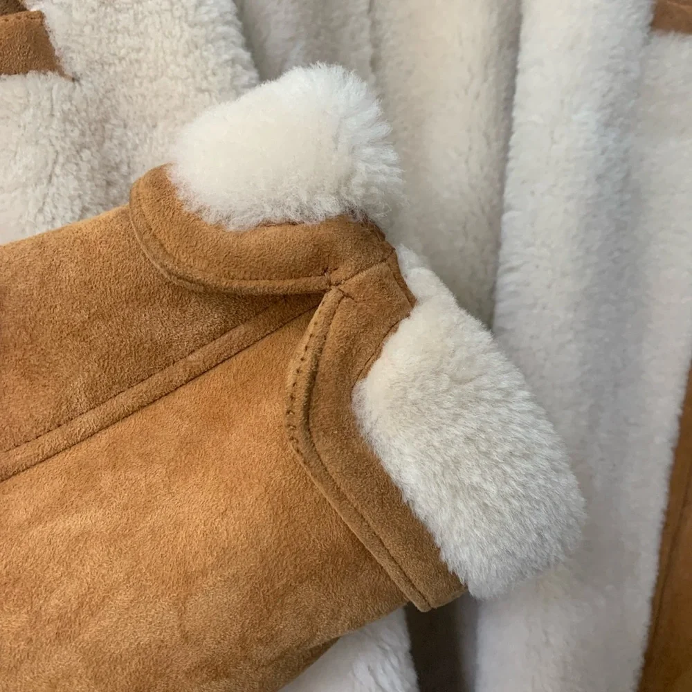 RARE Vintage Ralph Lauren Shearling Coat - Picture 13 of 15